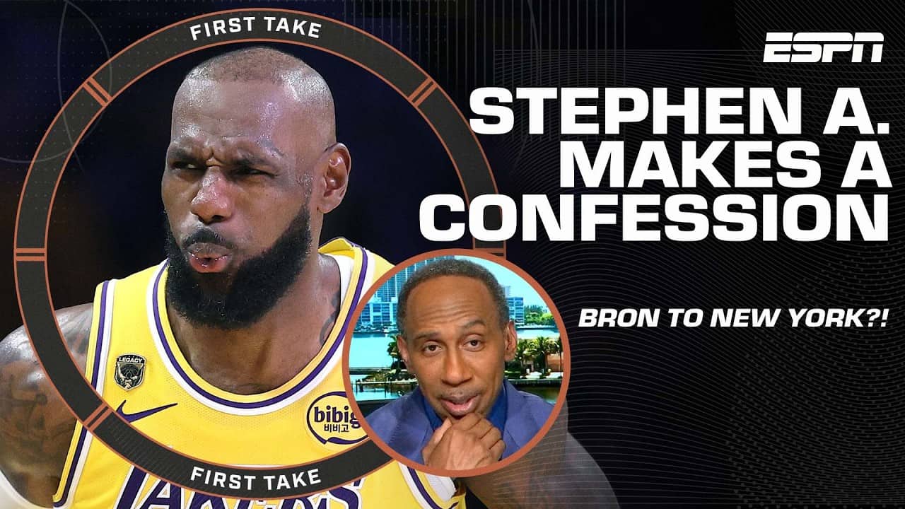 Stephen A. almost BEGGED LeBron to come to NY if the Knicks didn't make the NBA Finals | First Take