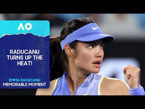 Emma Raducanu Turns Up the Heat with this Winner | Australian Open 2026