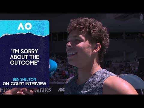 Ben Shelton On-Court Interview | Australian Open 2026 Second Round