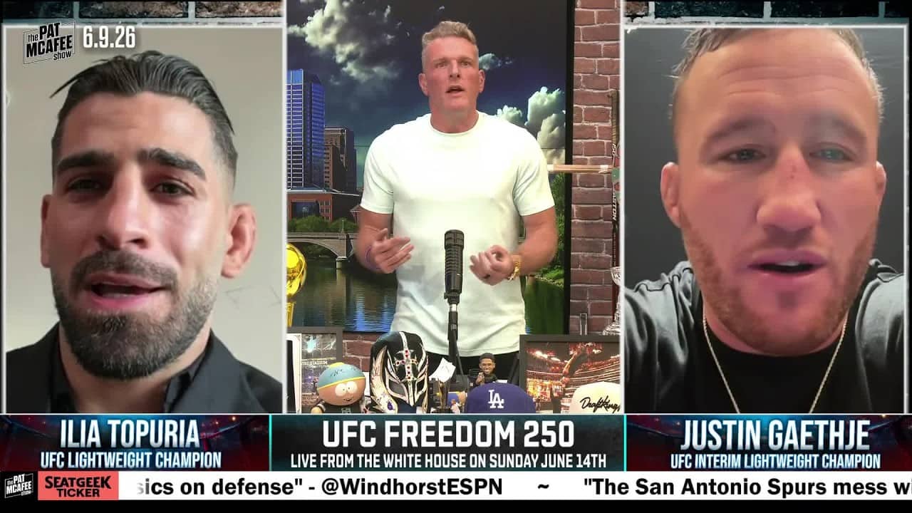 The TRASH TALK between Ilia Topuria & Justin Gaethje is REAL 🗑️🗣️ | The Pat McAfee Show