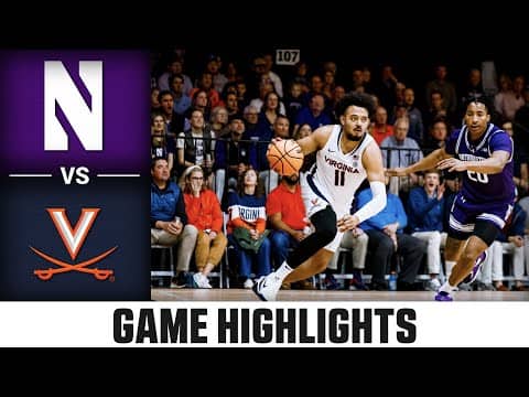Northwestern vs. Virginia Game Highlights | 2025-26 Men's Basketball Highlights