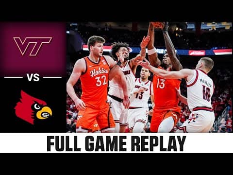 Virginia Tech vs. Louisville Full Game Replay | 2025-26 ACC Men's Basketball