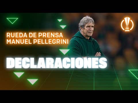 Rueda de prensa de Manuel Pellegrini tras el #RealBetisFeyenoord 🗣🎙 | Real BETIS Balompié
