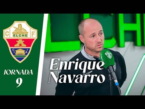 RUEDA DE PRENSA | Enrique Navarro habla sobre el Murcia Promises - Elche CF | Jornada 9