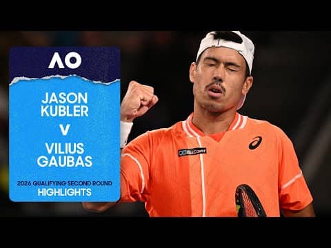 Jason Kubler v Vilius Gaubas Highlights | Australian Open 2026 Qualifying Second Round