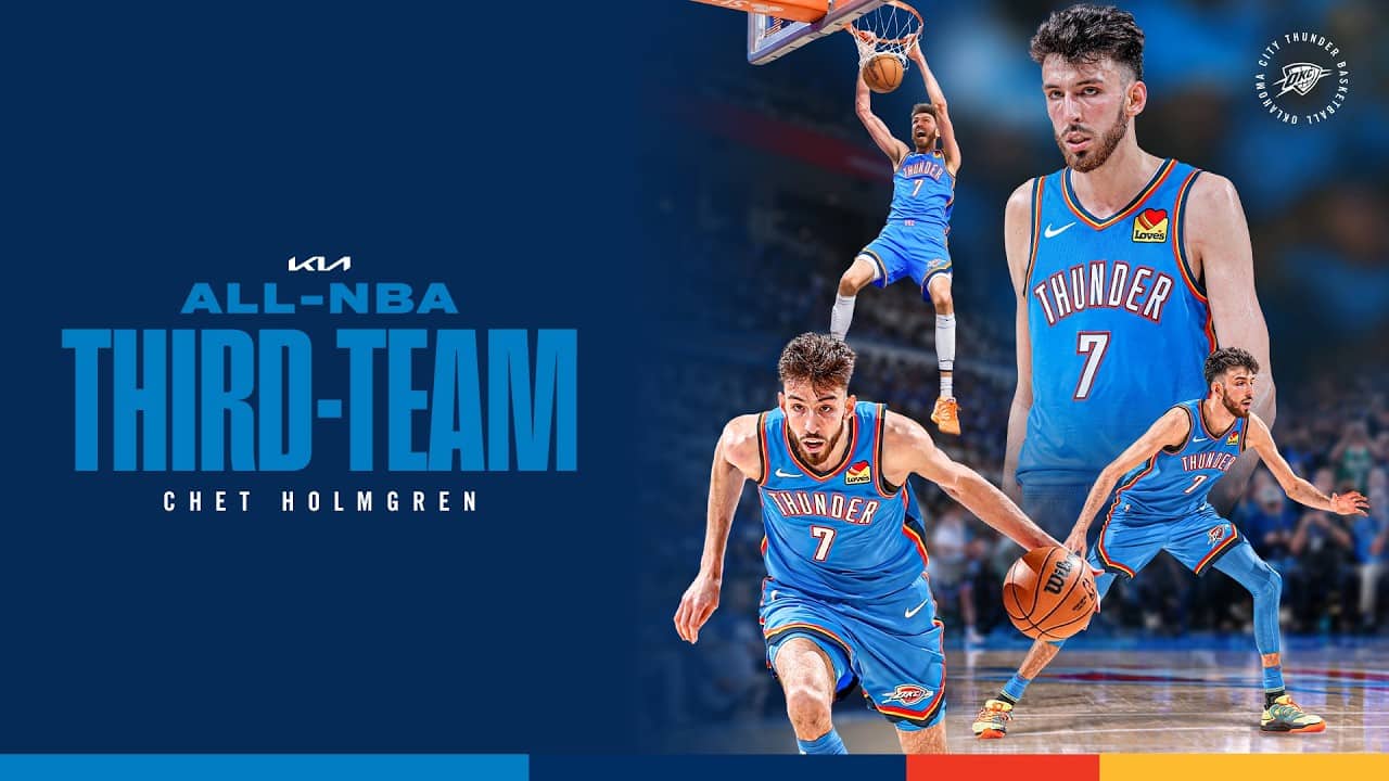 Chet Holmgren named to Kia All-NBA Third Team | OKC Thunder