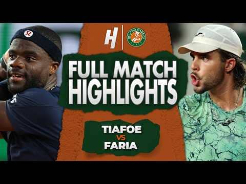 Frances Tiafoe vs Jaime Faria  - FULL Match Highlights | Round 3 | Roland Garros 2026
