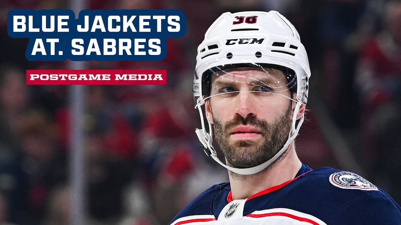 Boone Jenner, Charlie Coyle and Head Coach Rick Bowness | Postgame Media