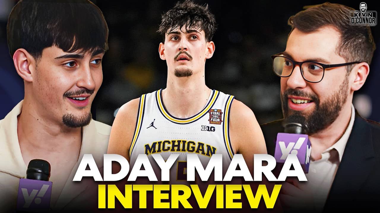 Michigan’s Aday Mara Talks '26 NBA Draft + Reacts to Dusty May to the Mavs