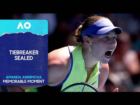 Anisimova Seals the Tiebreak | Australian Open 2026