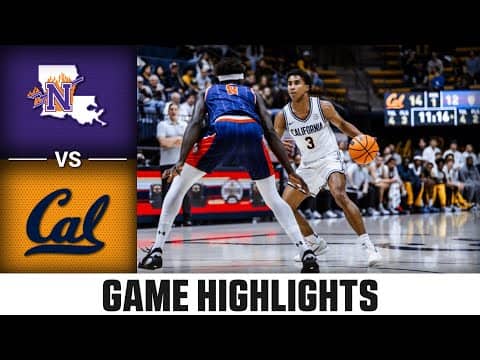 Northwestern State vs. Cal Game Highlights | 2025-26 ACC Men's Basketball