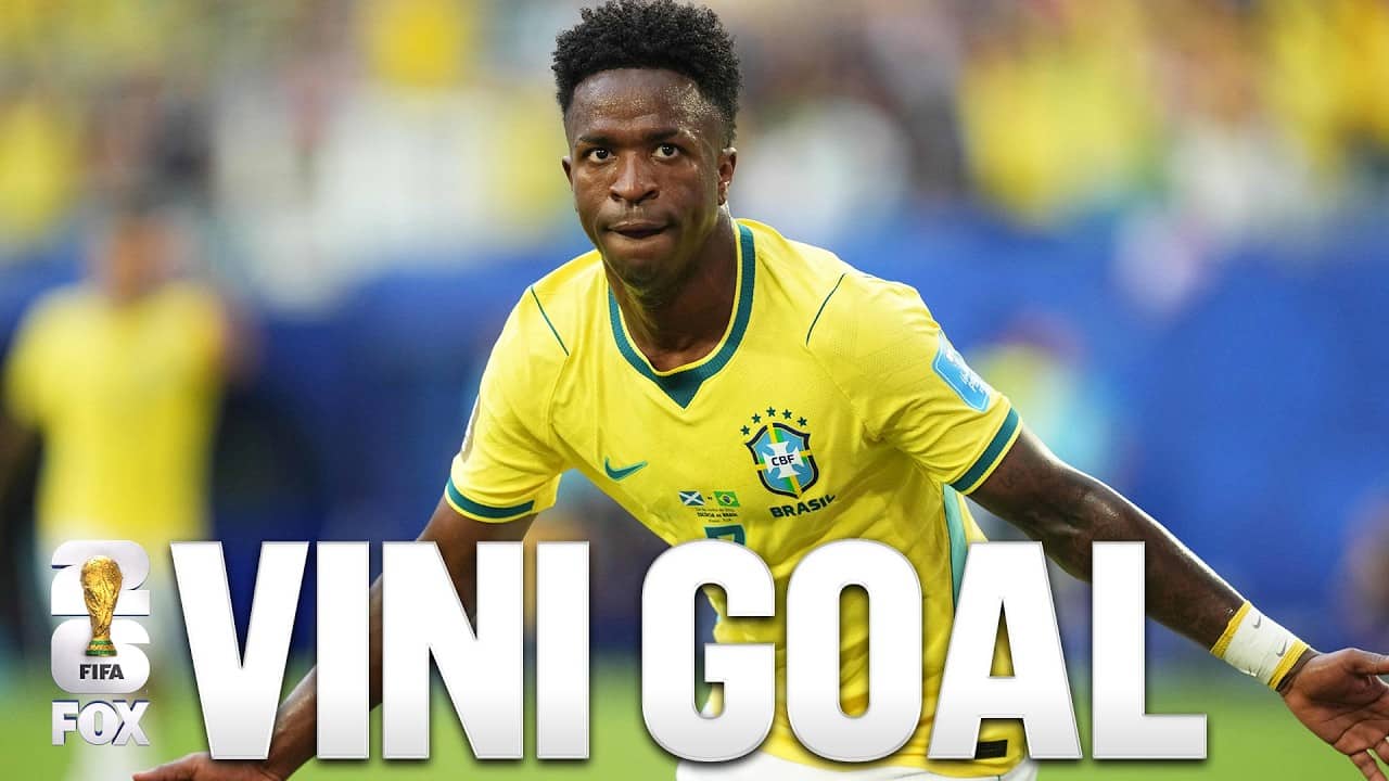 Brazil's Vinícius Júnior scores in his THIRD consecutive game 🔥 Capitalizes on Scotland Mistake!