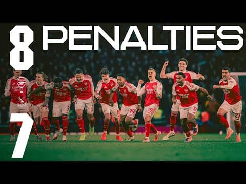 FULL PENALTY SHOOT-OUT | Arsenal vs Crystal Palace | Carabao Cup 2025/26
