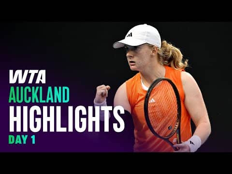 Top moments from every Day 1 match in Auckland | WTA Match Highlights