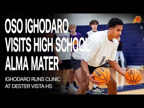Oso Ighodaro Visits his High School Alma Mater, Desert Vista High School | Phoenix Suns Special