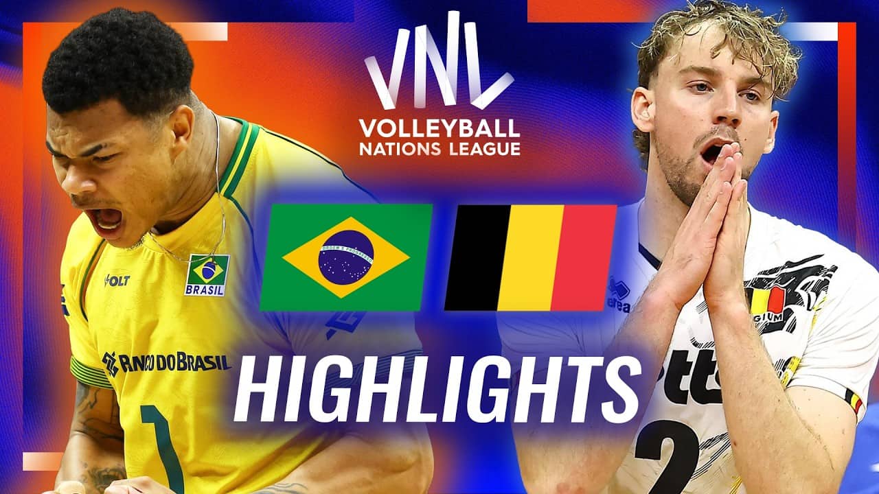 Brazil 🇧🇷 vs. Belgium 🇧🇪 - Highlights | Week 1 | Men's VNL 2026