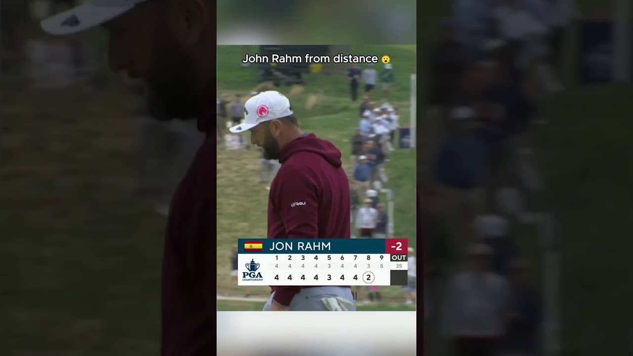 This putt from 26 feet 👀
