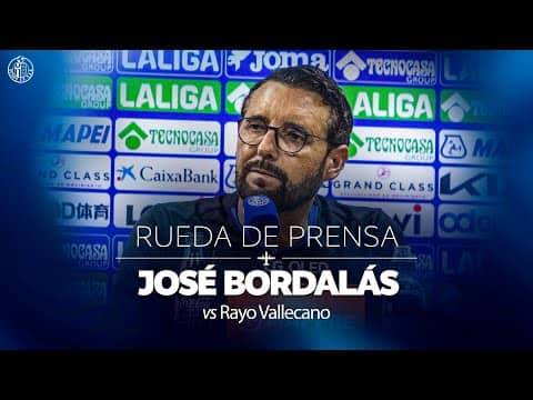 EN DIRECTO | Rueda de prensa de José Bordalás