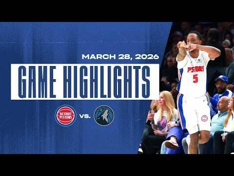 Detroit Pistons vs. Minnesota Timberwolves | GAME HIGHLIGHTS | 3.28.26