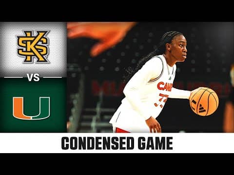 Kennesaw State vs. Miami Condensed Game | 2025-26 ACC Women’s Basketball
