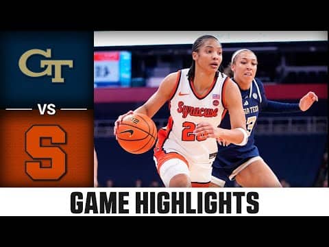 Georgia Tech vs. Syracuse Game Highlights | 2025-26 ACC Women's Basketball