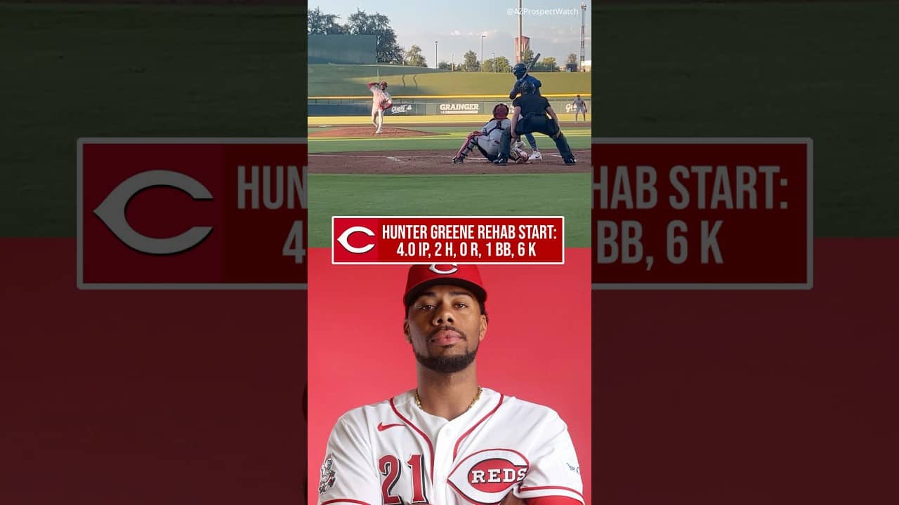 Hunter Green Dominates In First Rehab Start #Reds