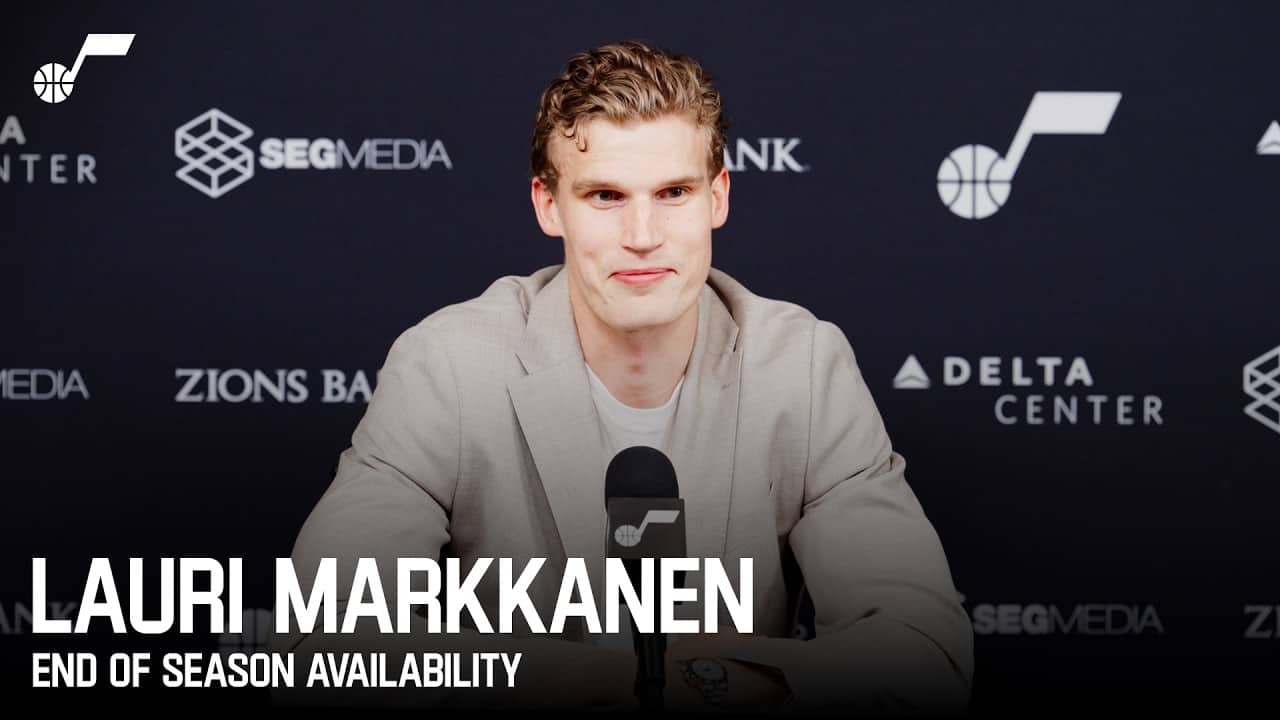 LAURI MARKKANEN 2025-26 End of Season Media Availability 🎙️ | UTAH JAZZ