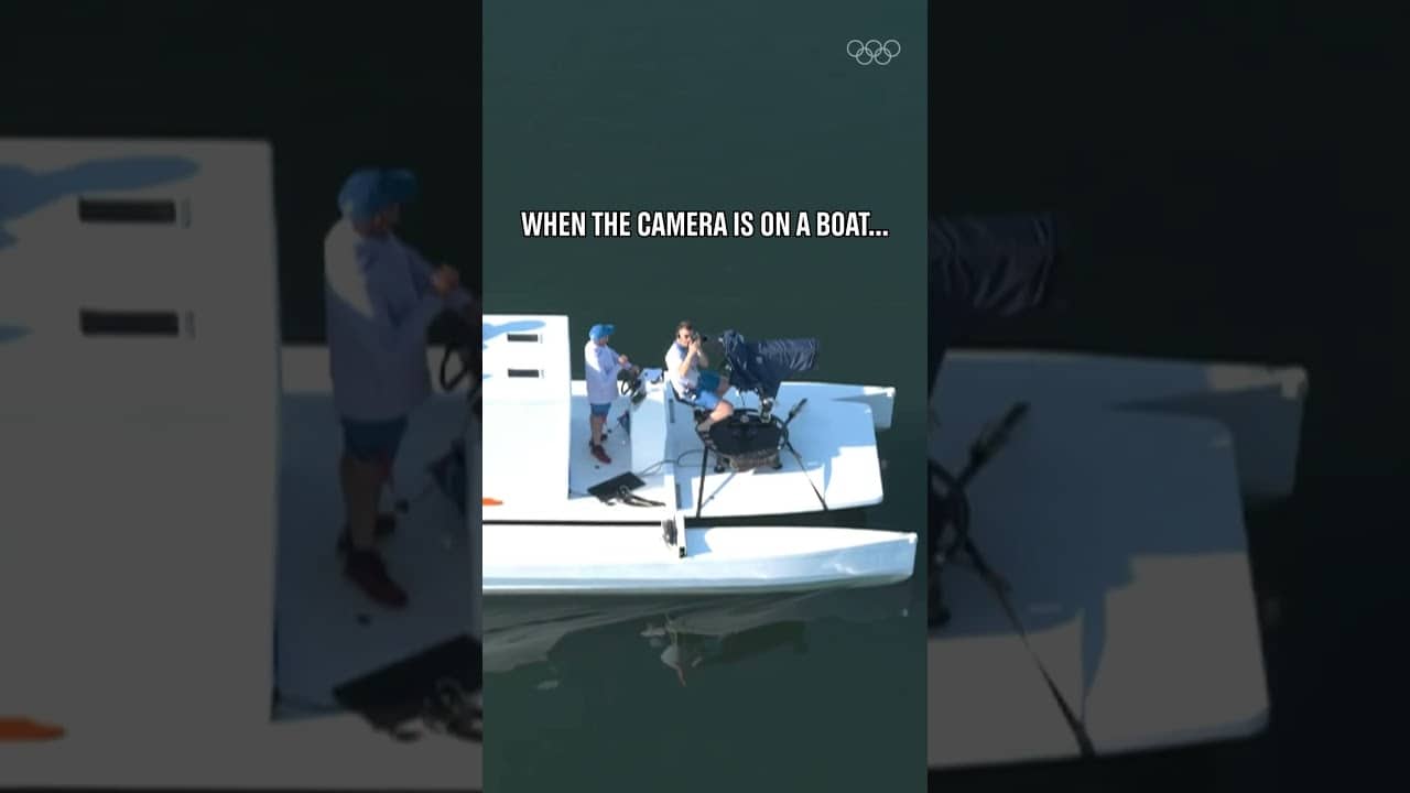 🎥🚤 The camera needs a boat to keep up!