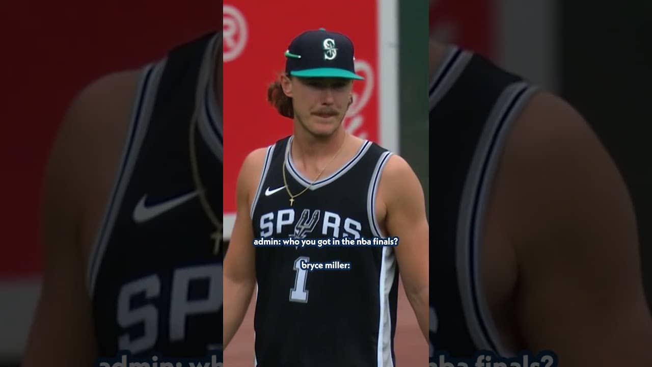 he's choosin' texas we can tell #nbafinals #brycemiller #spurs #mariners #wemby