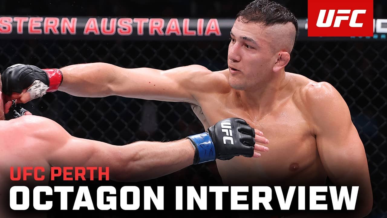 Cam Rowston Octagon Interview | UFC Perth