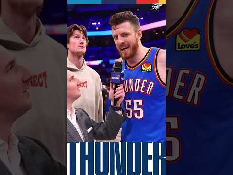 Whole squad held it down in OKC 🤝 IHart and Nick Gallo check in postgame 🎤