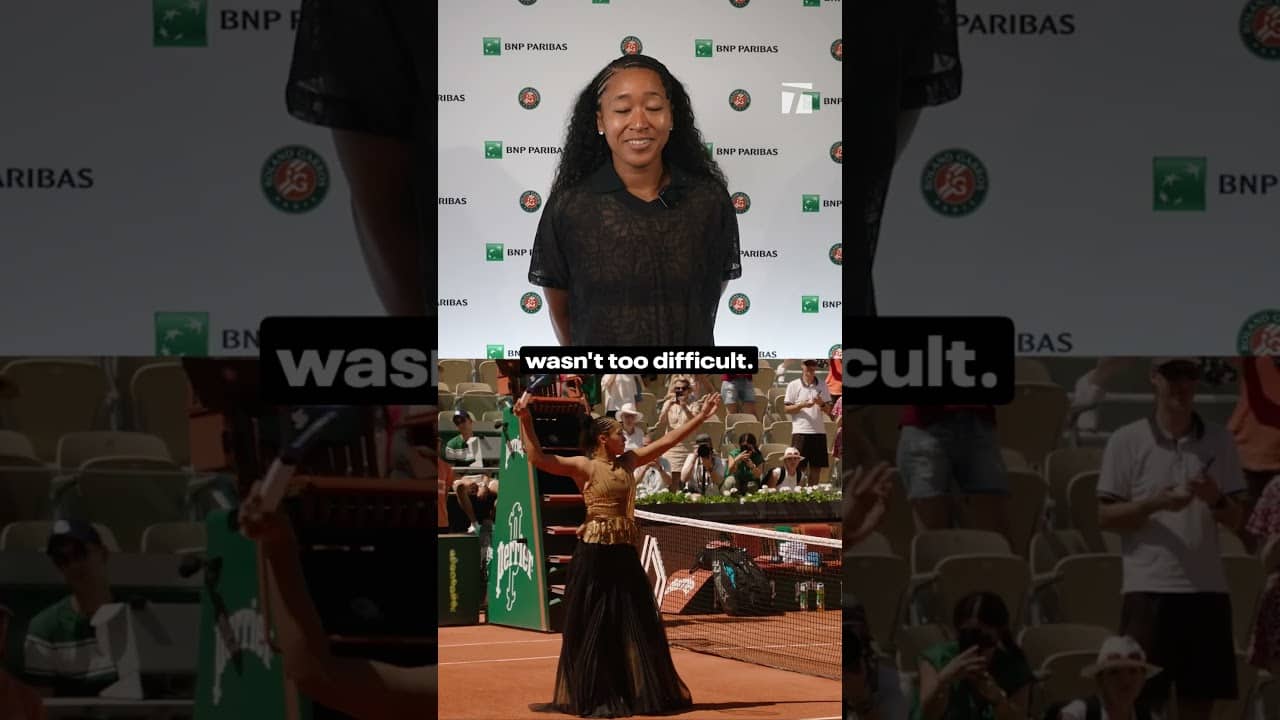 Naomi Osaka explains the inspiration behind her bold match kit. #rolandgarros #tennis #naomiosaka