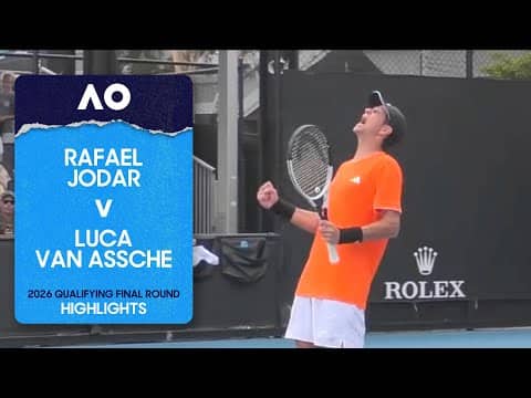 Rafael Jodar v Luca Van Assche Highlights | Australian Open 2026 Qualifying Final Round