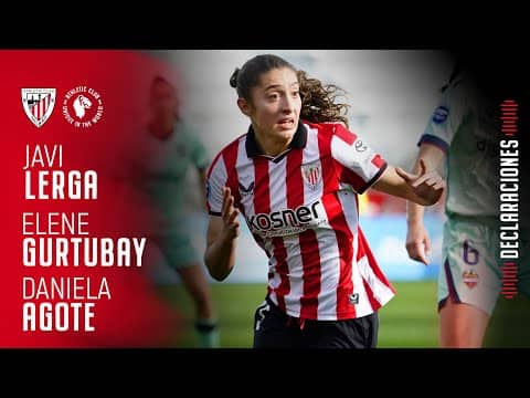 🎙️ Gurtubay, Agote & Javi Lerga | post Athletic Club 1-0 Levante UD | Liga F 2025-26 MD13