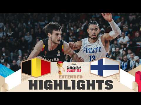 Belgium 🇧🇪 v Finland 🇫🇮 | Extended Highlights | FIBA Basketball World Cup 2027 European Qualifiers