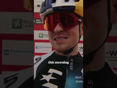 It was a stressful morning for Tom Pidcock ahead of Tre Valli Varesine 😅