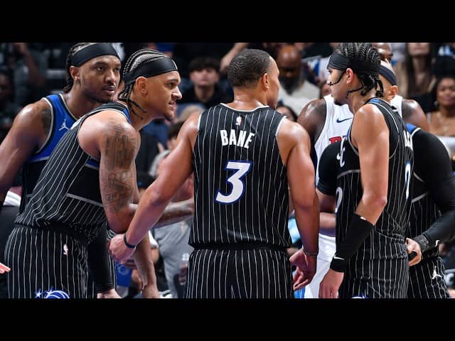 DESMOND BANE TIES FRANCHISE RECORD 7 3S  MADE IN A PLAYOFF GAME