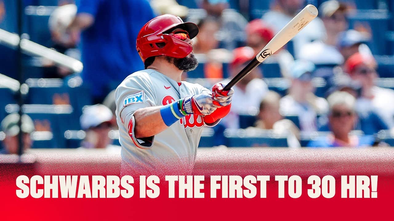 Kyle Schwarber is the first in MLB to 30 HR! | FASTEST TO 30 IN PHILLIES HISTORY