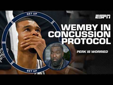 Perk's panic meter is OFF THE CHARTS with Victor Wembanyama in concussion protocol 😳 | Get Up