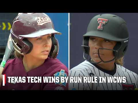 OPENING ROUND 🥎 Mississippi State vs. Texas Tech | Women’s College World Series | Full Highlights