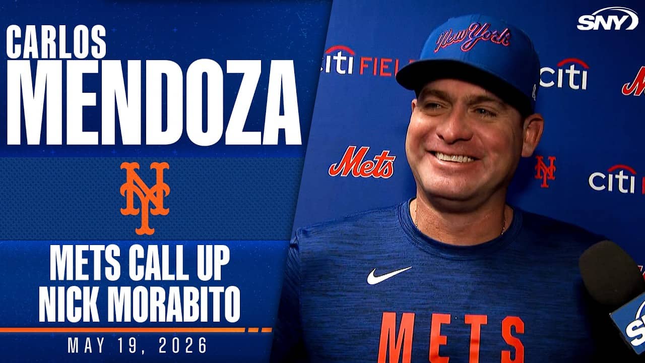 Carlos Mendoza on Nick Morabito's Mets call-up: 'We're looking for the best 26 guys'