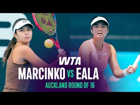 Petra Marcinko vs. Alexandra Eala | 2026 Auckland Round of 16 | WTA Match Highlights