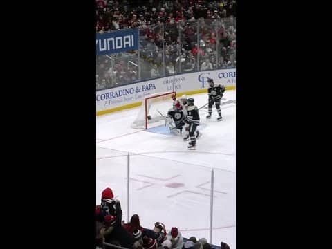 Luke Hughes with a Short Goal vs. Columbus Blue Jackets