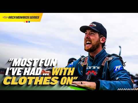 Cleetus McFarland Reacts After Finishing 2nd at Talladega | NASCAR