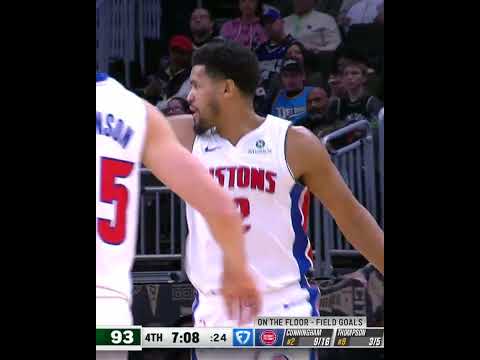 4th Quarter Top Plays | Pistons vs Bucks #nba #pistons