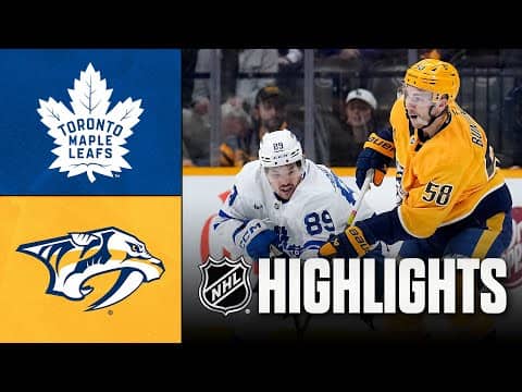 Maple Leafs vs. Predators | NHL Highlights | December 20, 2025