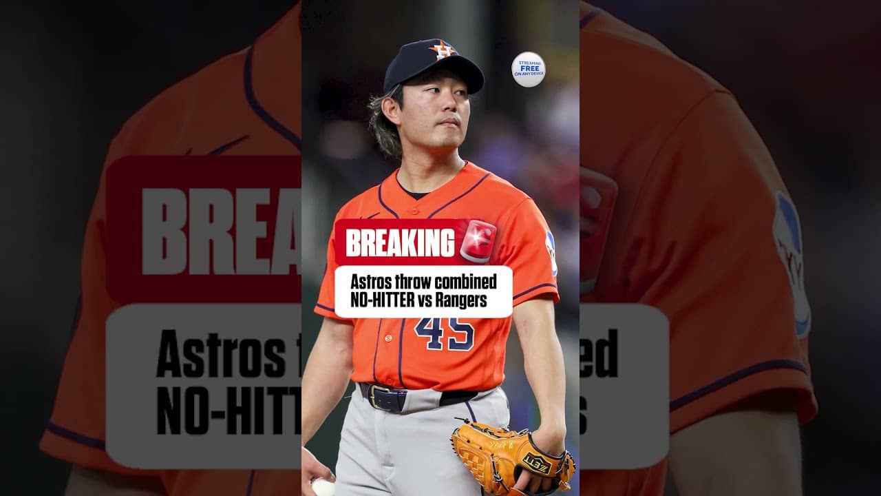 The Astros throw the first no-hitter in the MLB since 2024 👏 #mlb #nohitter #houstonastros