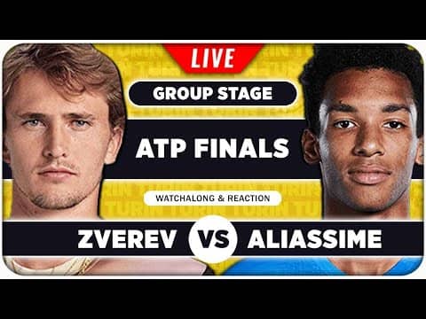 ZVEREV vs AUGER ALIASSIME • ATP Finals 2025 • LIVE Tennis Watchalong
