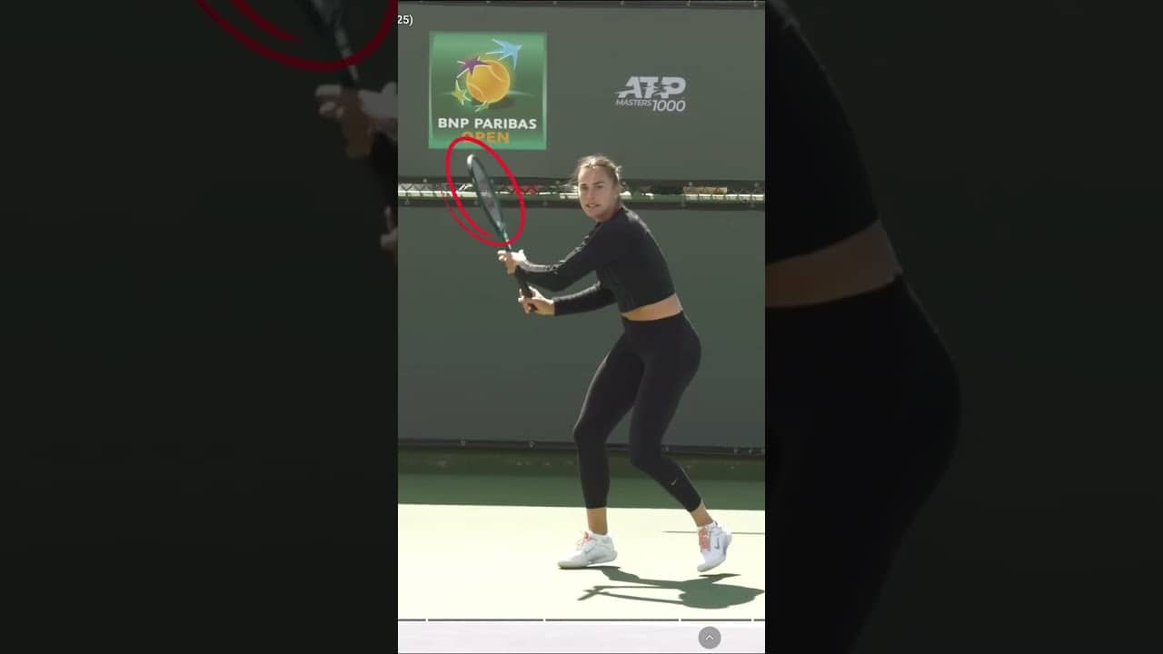 The Sabalenka #tennisforehand