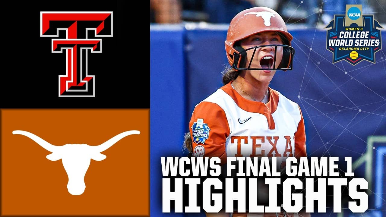 Texas Tech vs. Texas | Women's College World Series Game 1 Highlights | ESPN College Softball